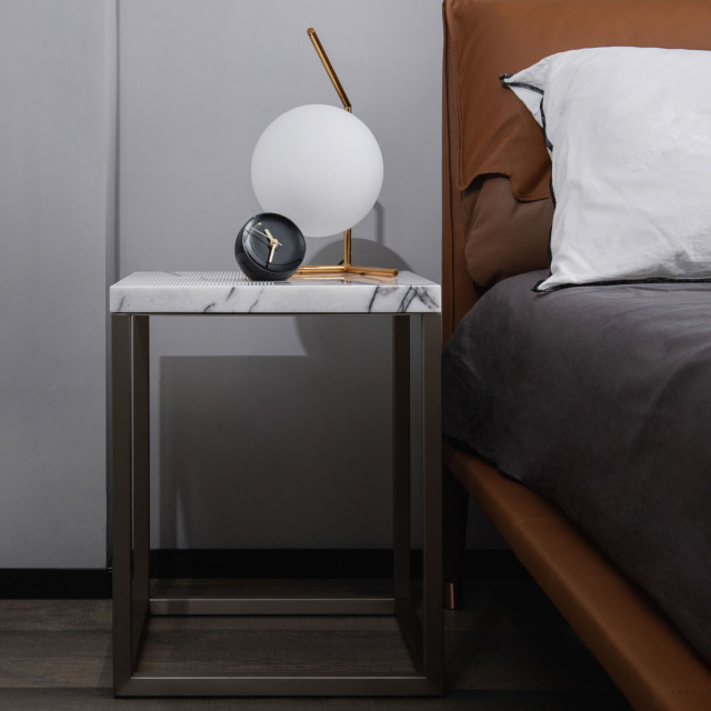 The Popular Luxury Lilac Natural Marble Stone Side Table or Small Marble Table for Villa Hotel Living Room,The Popular Luxury Lilac Natural Marble Stone Side Table