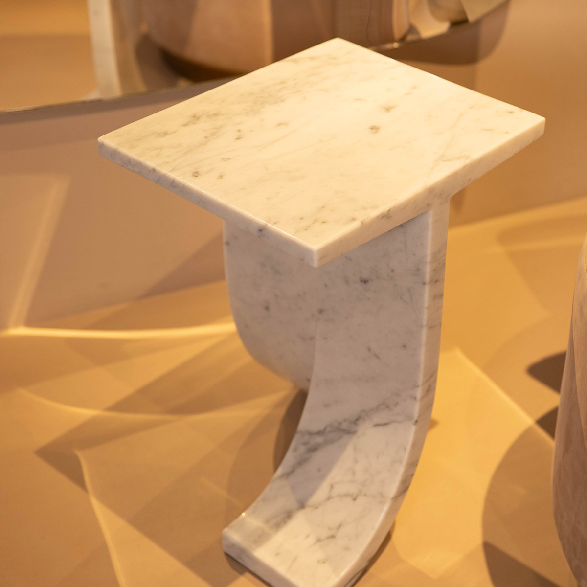 Table basse en pierre naturelle, marbre blanc de Carrare, forme créative,Table basse en pierre naturelle, marbre blanc de Carrare
