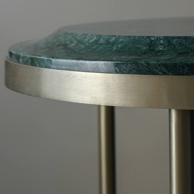 The Original Design of Natural Dark Green Marble Corner Table,The Original Design of Natural Dark Green Marble Corner Table