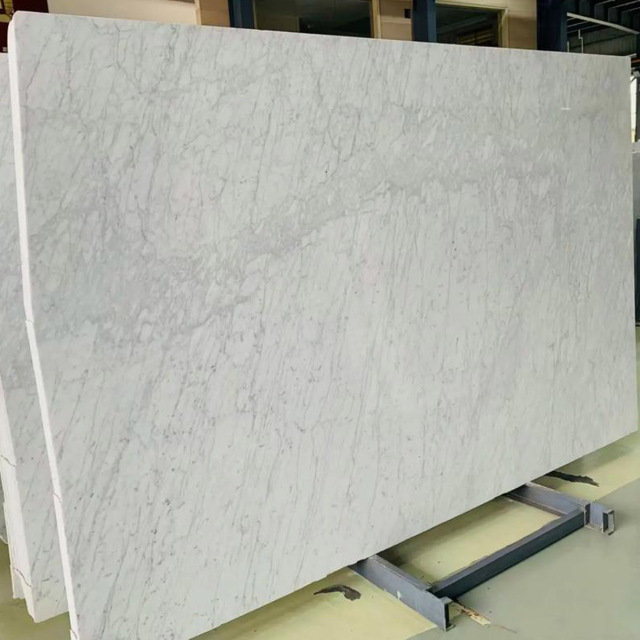 Grandes dalles de marbre blanc de Carrare poli naturel Bianco pour comptoirs/vasques/murs/sols/carrelage/escaliers/marches/mosaïques,Grandes dalles de marbre blanc de Carrare poli naturel Bianco