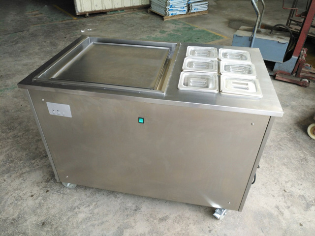 Table Top Mini Fried Ice Cream Roll Machine Commercial Philippines