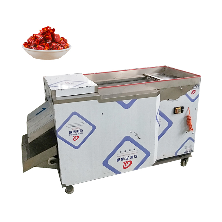 Automatic Dry Dried Pepper Chilli Cutting Cutter Seed Removal Removing Machine