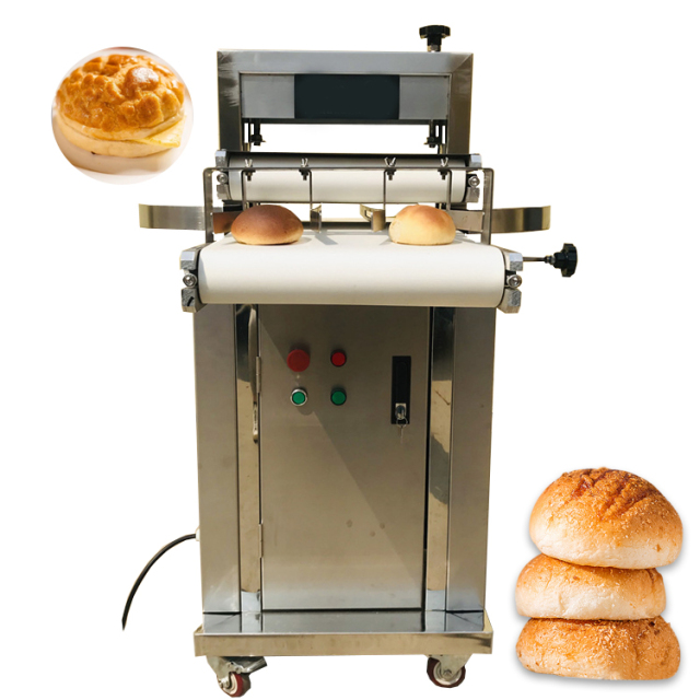 Burger Bun Half Cutting Machine Cutter Burger Bun Slicer Slicing Hamburger Bread Slicer Machine