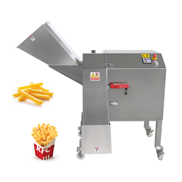 Automatic Wave French Fries Cutter Machine Wavy Potato Cutting Machine