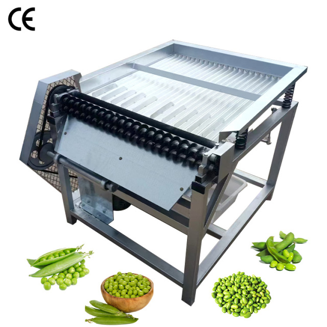Green Pigeon Pea Peeler Peeling Shelling Machine Edamame Soybean Shelling Machine