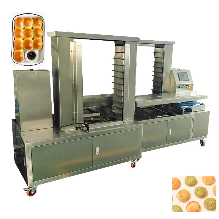 Automatic Cookie Mooncake Mochi Tray Arrange Arranging Aligning Machine Trays Setting Machine