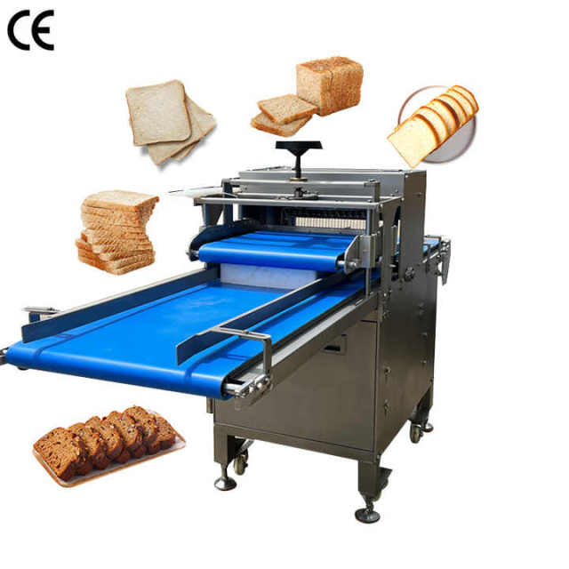 Horizontal Square Bread Slicing Machine for Cake Production Line Industrial Bread Toast Slicer Cutter