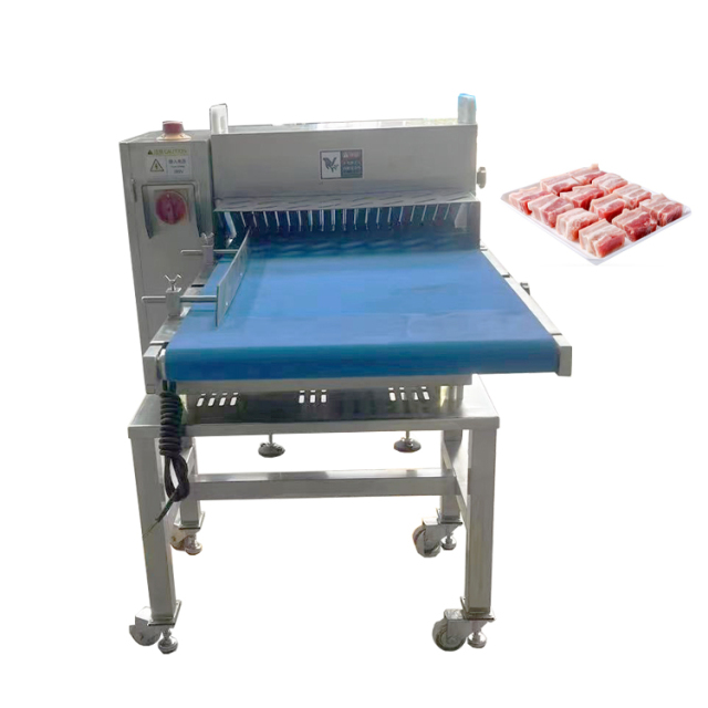Automatic Fresh Meat Cube Cutter Cutting Meat Slicer Machine