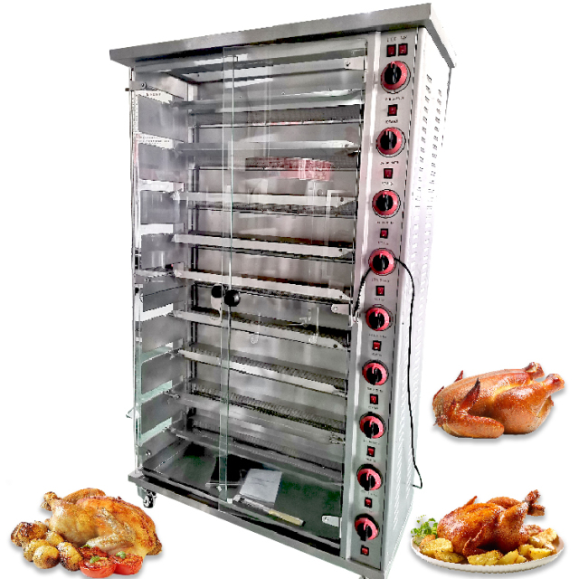 Commercial Gas Grill Chicken Rotisserie Oven Gas Chicken Roasting Machines