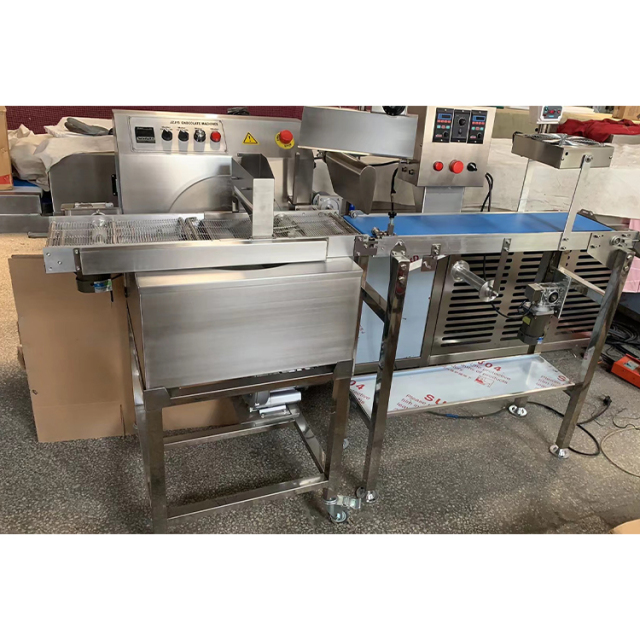 Chocolate Belt Coating Machine Biscuit Cookie Chocolate Coating Machine Price