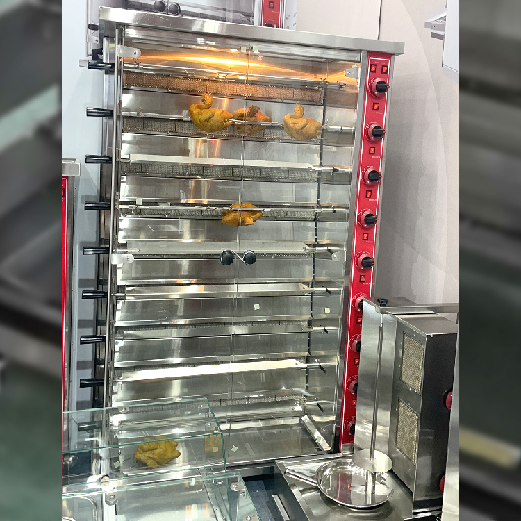 Commercial Gas Grill Chicken Rotisserie Oven Gas Chicken Roasting Machines