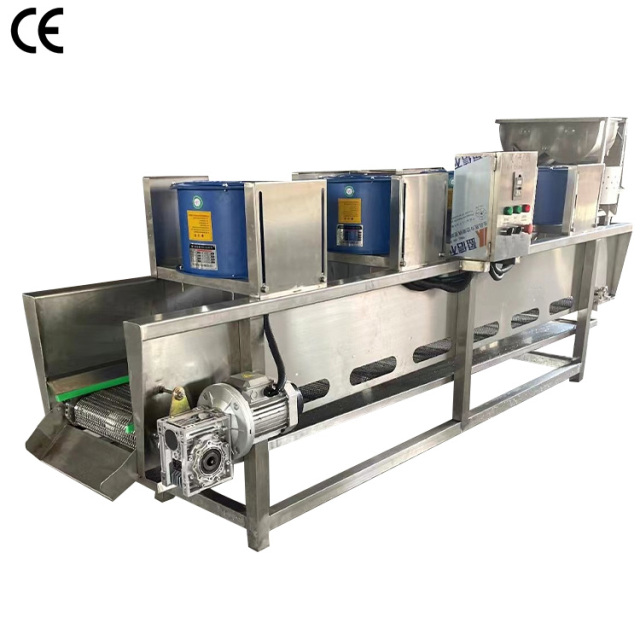 Continuous Fried Food Cooling and Deoiling Machine 304 Stainless Steel for Potato Chips Processing