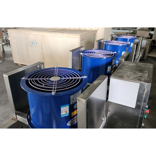 Continuous Fried Food Cooling and Deoiling Machine 304 Stainless Steel for Potato Chips Processing