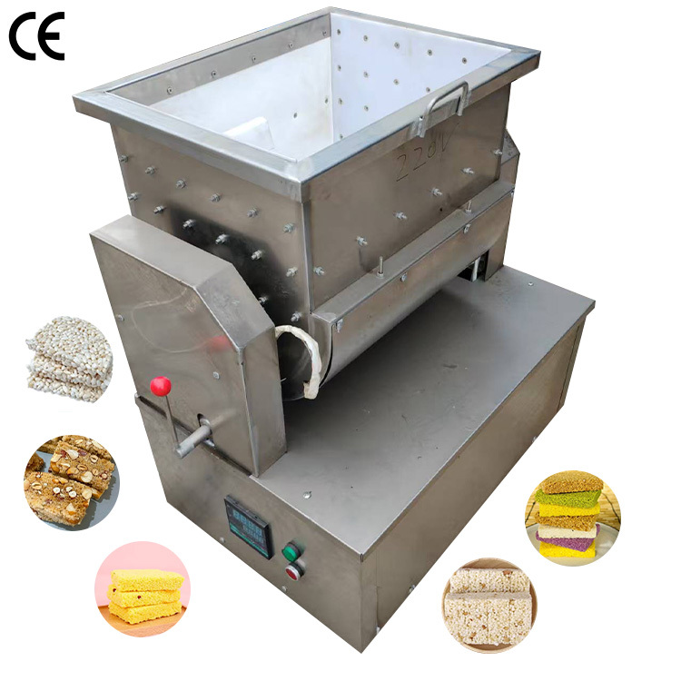 Food Heating Mixer Peanut Granola Candy Bar Mixing Machine Nuts Bar Making Machine
