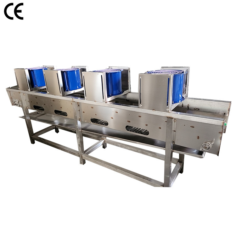 Continuous Fried Food Cooling and Deoiling Machine 304 Stainless Steel for Potato Chips Processing