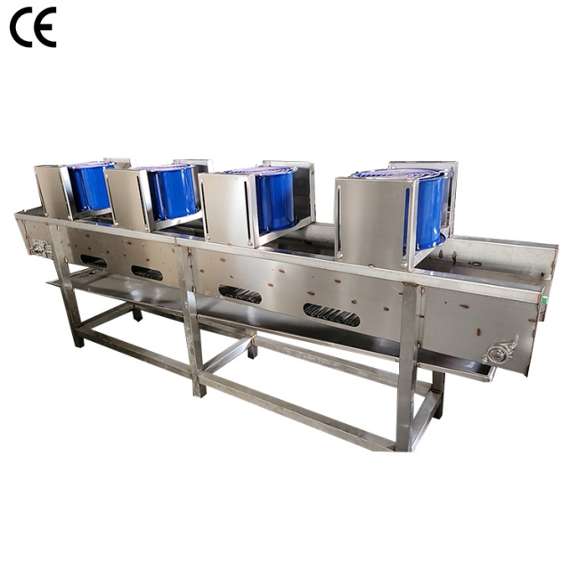 Continuous Fried Food Cooling and Deoiling Machine 304 Stainless Steel for Potato Chips Processing