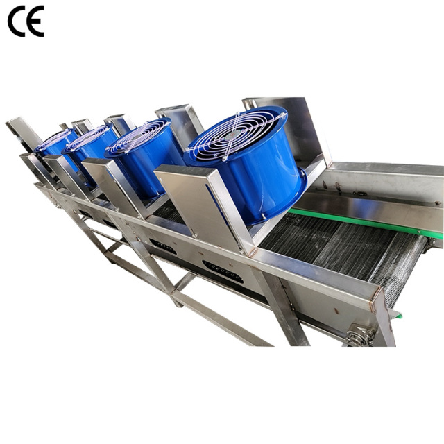Continuous Fried Food Cooling and Deoiling Machine 304 Stainless Steel for Potato Chips Processing