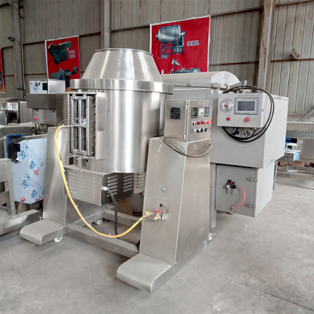 Industrial Auto Gas Fried Rice Cooker Frying Wok Machine Dried Meat Floss Machine