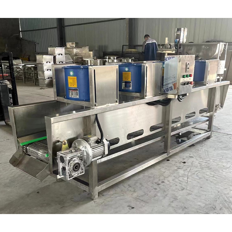 Continuous Fried Food Cooling and Deoiling Machine 304 Stainless Steel for Potato Chips Processing