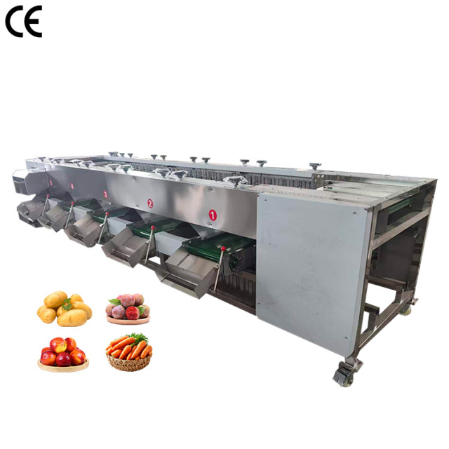 Stainless Steel Fruit Roller Sorting Grading Machine