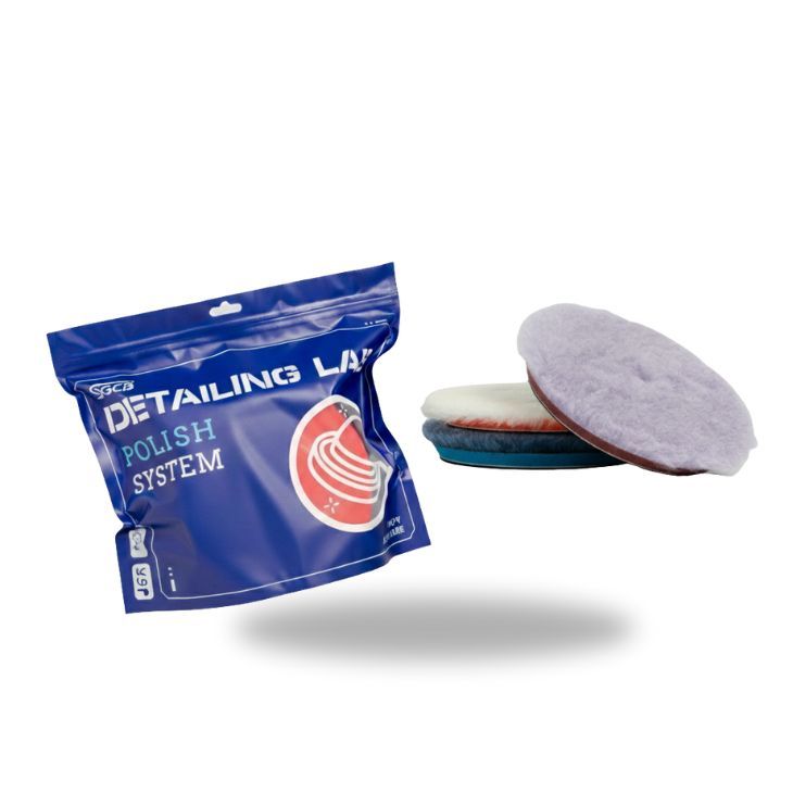 Beveled Edge Long Wool Polishing pad - 5 inch  Kit