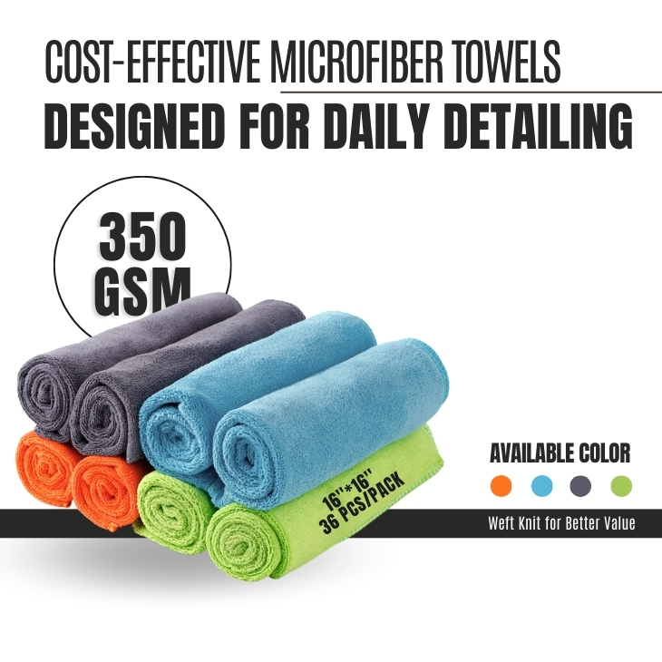 Microfiber Car Detailing Towel Pack