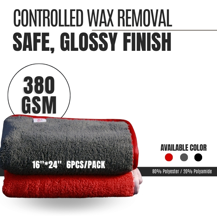 380 GSM Microfiber Edge Wax Towel PACK