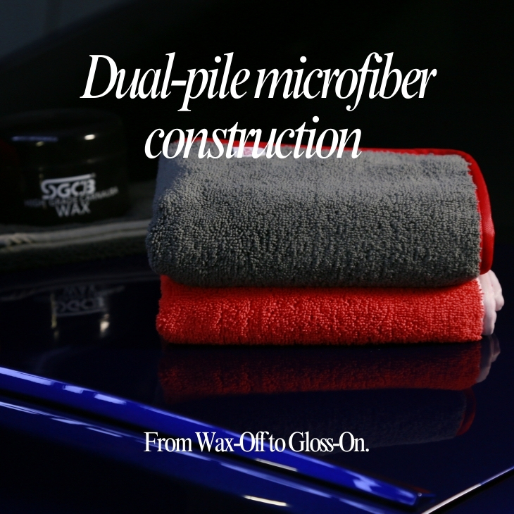 380 GSM Microfiber Edge Wax Towel PACK