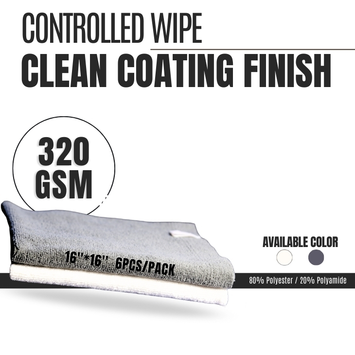 320GSM Microfiber Edgeless coating Towel PACK