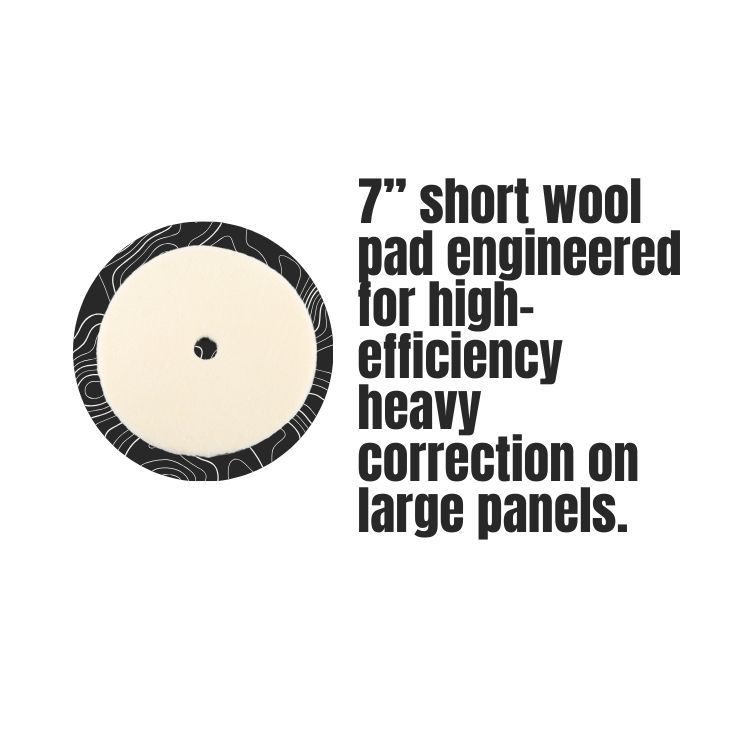 7” Short Wool Cutting Pad