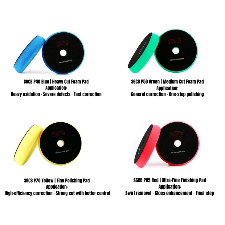 Thick Foam Polishing Pads-for DA&RO Polisher5'',6''