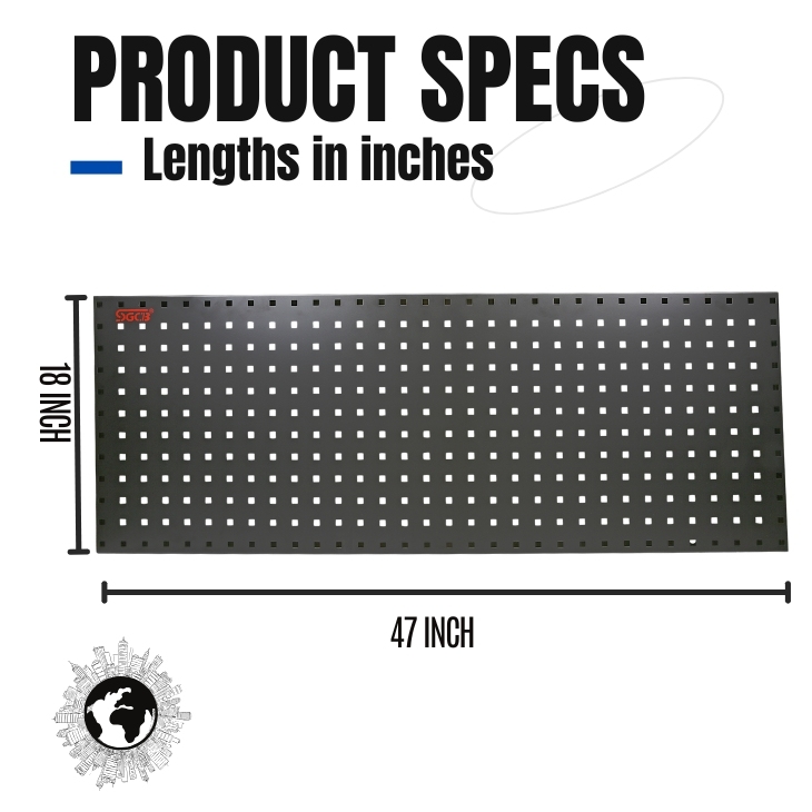 Tool organizer pegboard