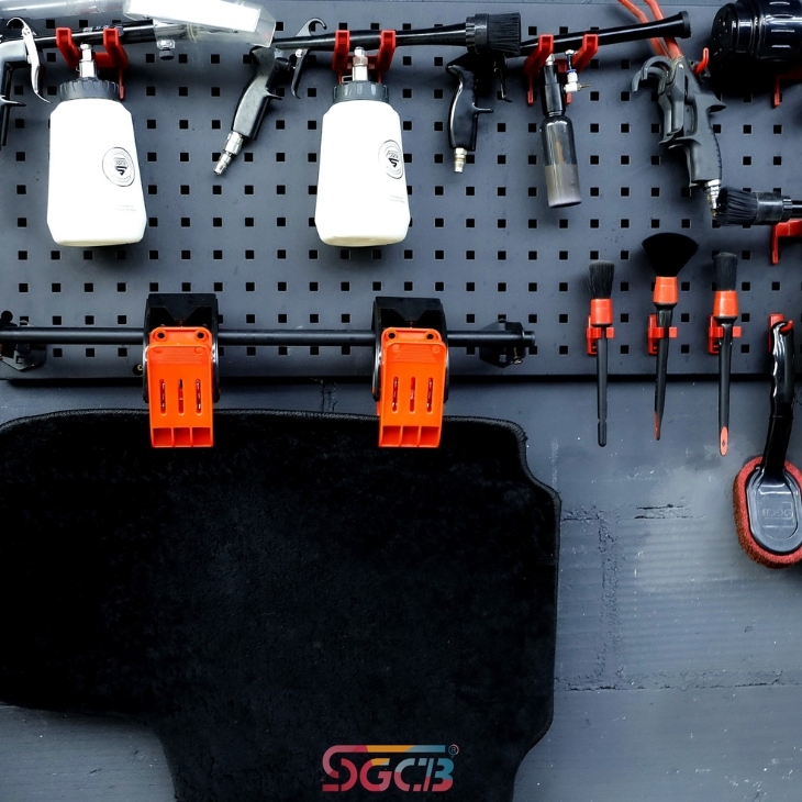 Tool organizer pegboard