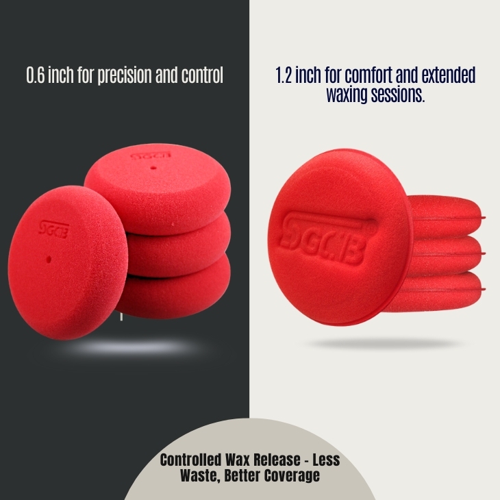 Hand Wax Applicator Thin Sponge