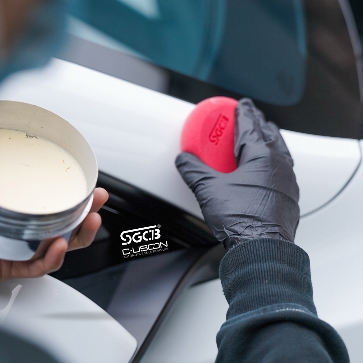 Hand Wax Applicator Thin Sponge