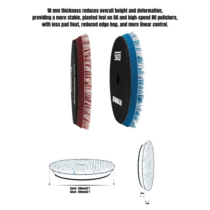 Beveled Edge Short Wool  Pad - 5'',6''