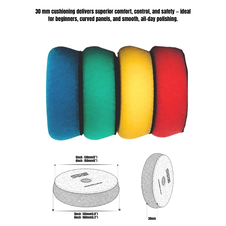 Thick Foam Polishing Pads-for DA&RO Polisher5'',6''