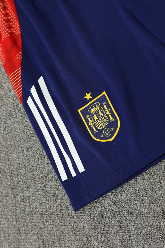 2425 Spain Training clothes suit Short sleeve Fan version