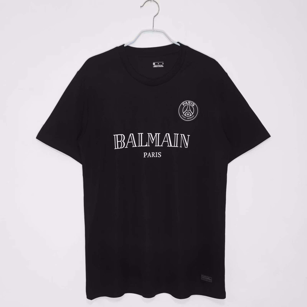 2020 Paris Black Training Suit retro Fan version