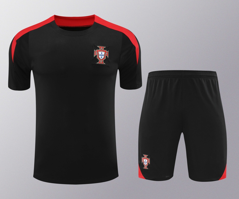 2425 Portugal Training clothes suit Short sleeve Fan version