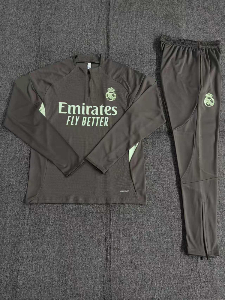 2526 season Real Madrid CF Half zip training suit set