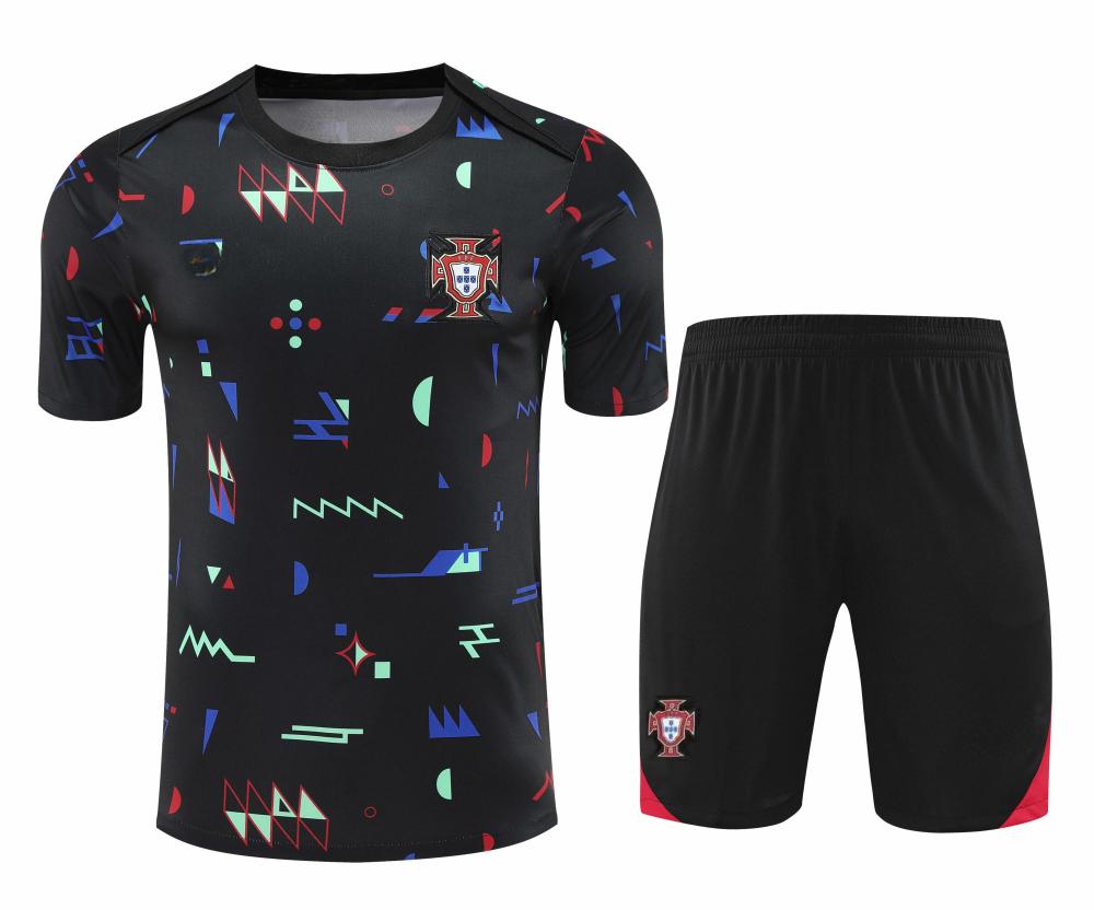 2425 Portugal Training clothes suit Short sleeve Fan version