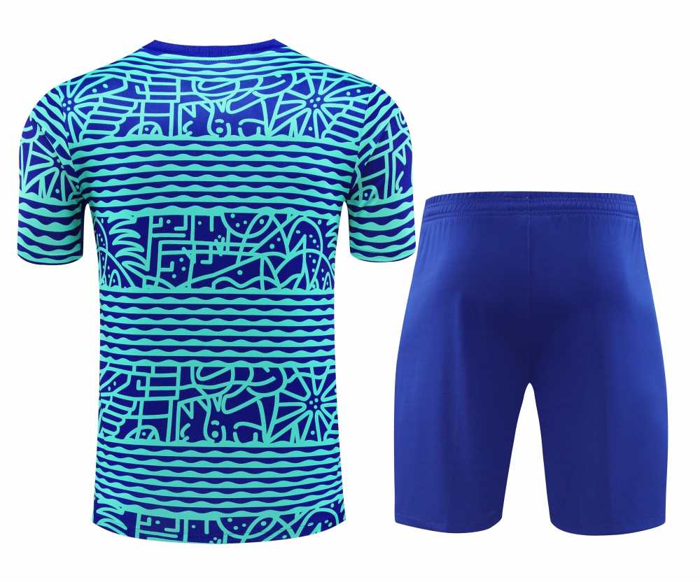 2425 Brazil Training clothes suit Short sleeve Fan version