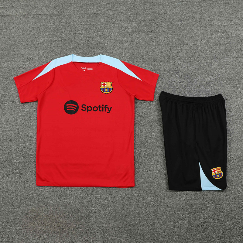 2425 FC Barcelona / Barça Training clothes suit Short sleeve Fan version