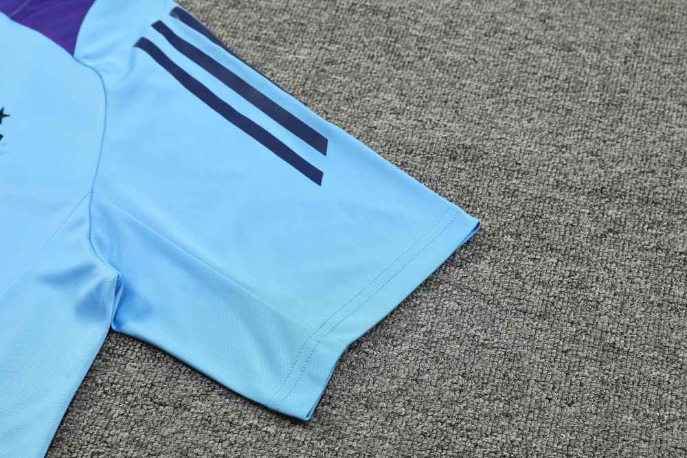 2425 Argentina Training clothes suit Short sleeve Fan version