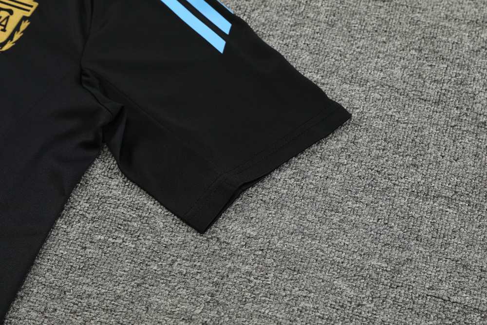 2425 Argentina Training clothes suit Short sleeve Fan version