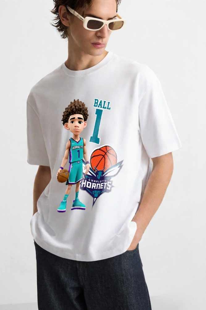 LaMelo Ball, Charlotte Hornets Vintage t-shirt   2505B140