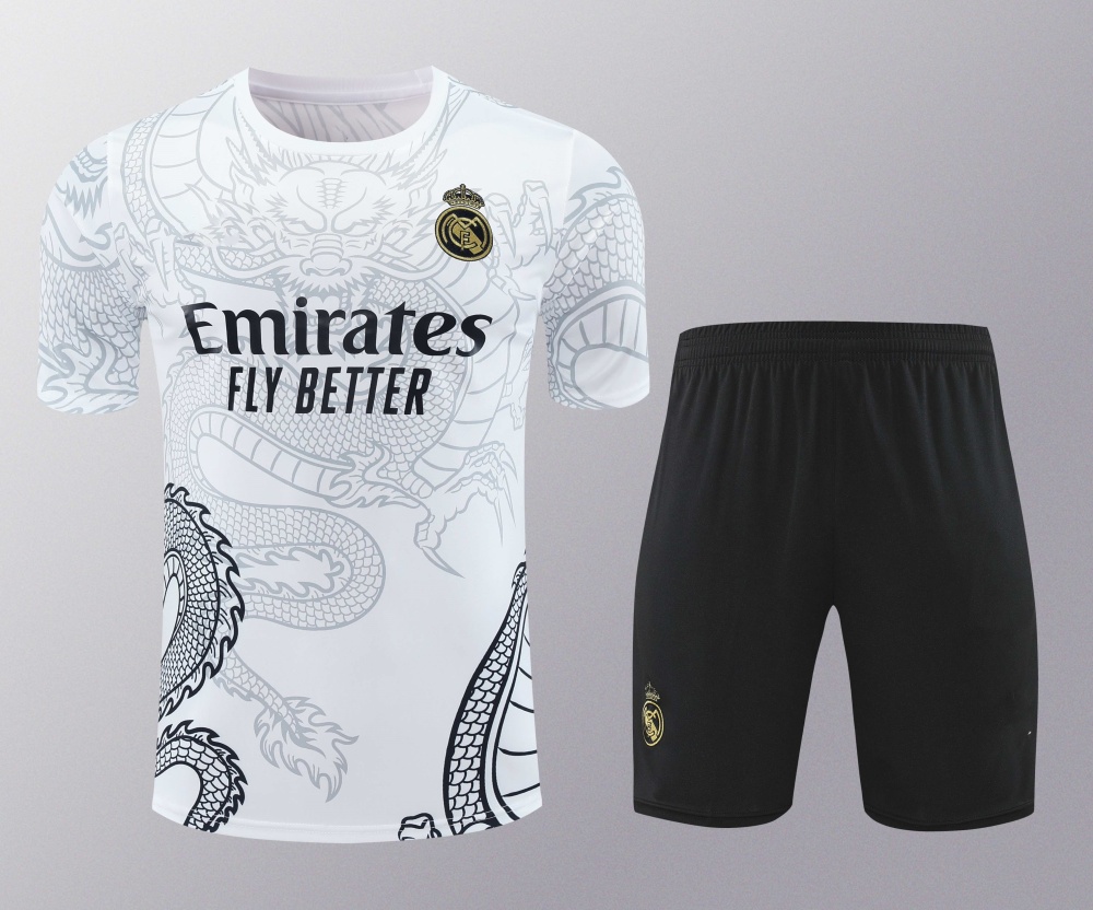 2425 Real Madrid CF Training clothes suit Short sleeve Fan version