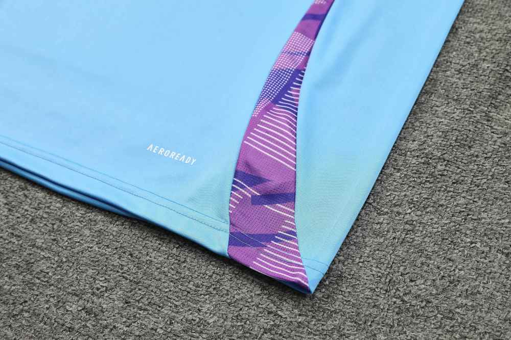 2425 Argentina Training clothes suit Short sleeve Fan version