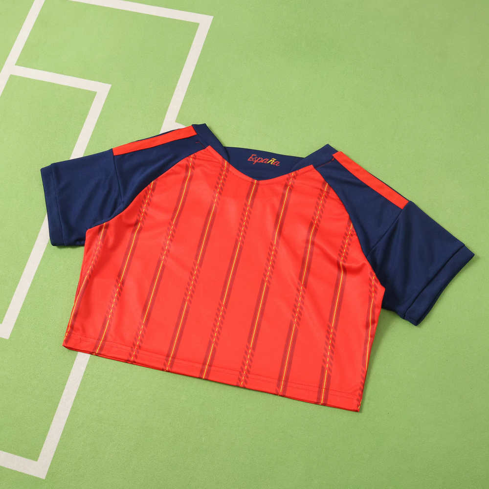 2026 FIFA World Cup Spain Home Cropped Jersey